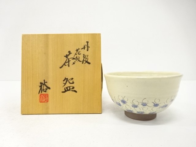 JAPANESE COLLECTIBLE / TANBA WARE / YUZO OHGAMI / TEA BOWL / FLOWER PA